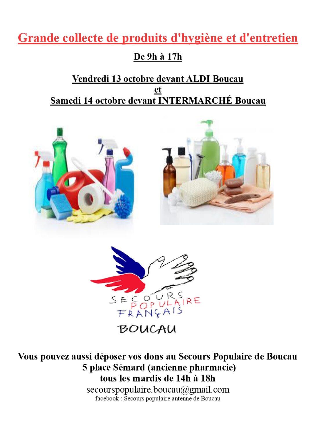 SECOURS POPULAIRE: COLLECTE DE PRODUITS D’HYGIENE & D’ENTRETIEN ...